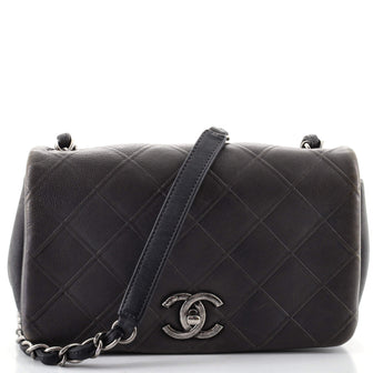 Chanel New Chic Flap Bag Diamond Embossed Calfskin Small