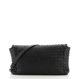 Bottega Veneta Convertible Flap Crossbody Bag Intrecciato Nappa Small