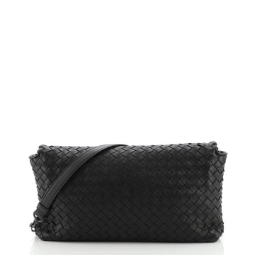 Bottega Veneta Convertible Flap Crossbody Bag Intrecciato Nappa Small