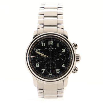 Blancpain Leman Flyback Chronograph Automatic Watch Stainless Steel 38