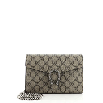 Gucci Dionysus Chain Wallet GG Coated Canvas Small