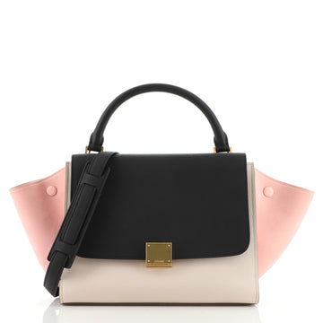 Celine Tricolor Trapeze Bag Leather Small