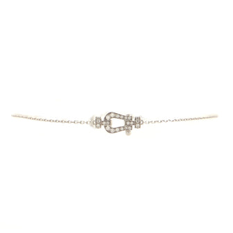 Fred Paris Force 10 Bracelet 18K White Gold with Diamonds Small