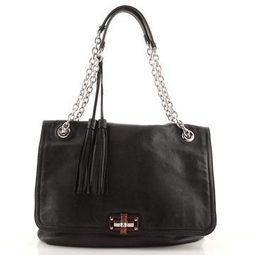 Lanvin Happy Tassel Shoulder Bag Leather Medium