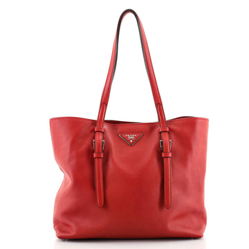Prada Belted Soft Tote Saffiano Leather Medium