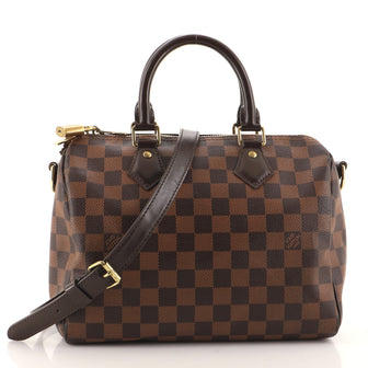 Louis Vuitton Speedy Bandouliere Bag Damier 25