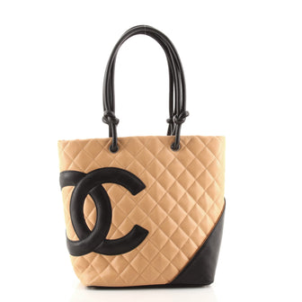Chanel Cambon Tote Quilted Leather Medium