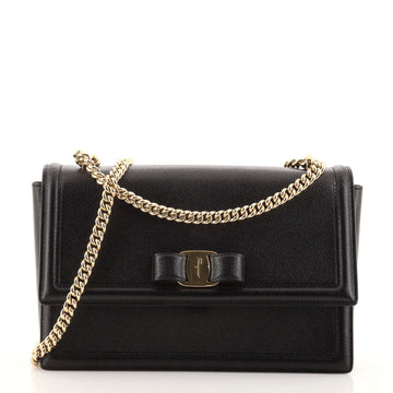 Salvatore Ferragamo Ginny Crossbody Bag Saffiano Leather Medium