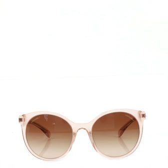 Chanel Logo Square Sunglasses Acetate and Metal