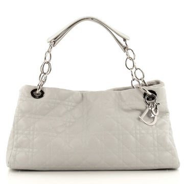 Christian Dior East West Soft Chain Tote Cannage Quilt Leather Large