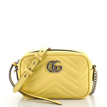 Gucci GG Marmont Shoulder Bag Matelasse Leather Mini