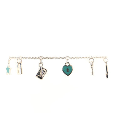 Tiffany & Co. Love Notes Charm Bracelet Sterling Silver