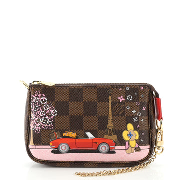 Louis Vuitton Pochette Accessoires Limited Edition Vivienne Xmas Damier Mini