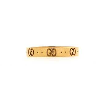 Gucci Icon Band Ring 18K Yellow Gold 4mm