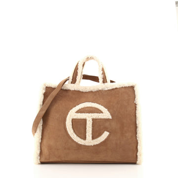 Telfar UGG Shopping Tote Shearling and Suede Medium