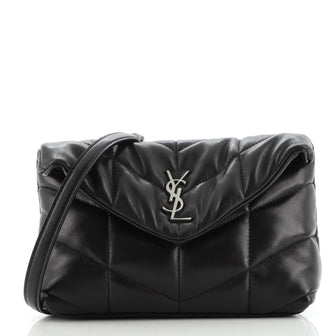 Saint Laurent LouLou Puffer Shoulder Bag Quilted Leather Mini