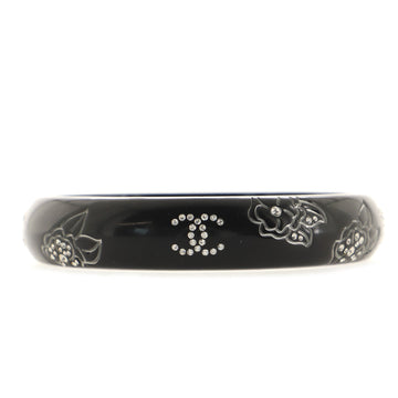 Chanel CC Bangle Bracelet Resin with Crystals Narrow