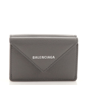 Balenciaga Papier Flap Wallet Leather Mini
