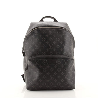 LV LV Unisex Discovery Backpack PM in Supple Monogram Eclipse Coated Canvas  in 2023