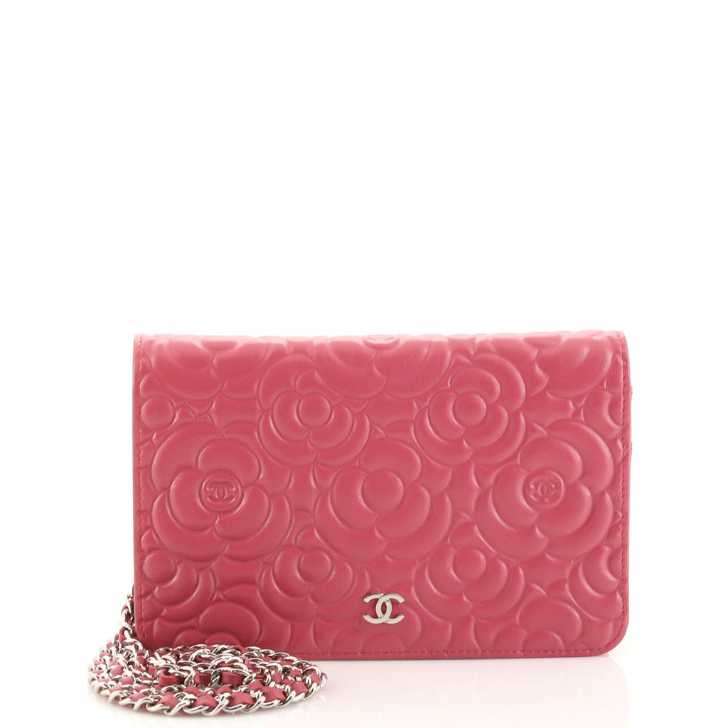 Chanel Wallet on Chain Camellia Lambskin Pink 108900115