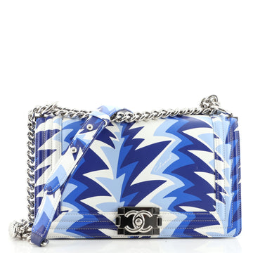 Chanel Boy Flap Bag Printed Calfskin Old Medium
