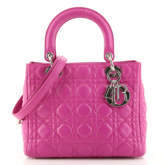 Christian Dior Lady Dior Bag Cannage Quilt Lambskin Medium