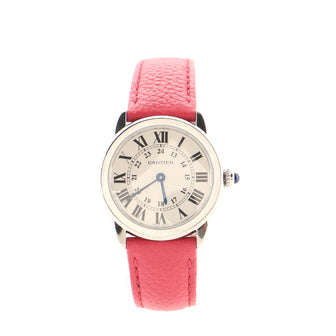 Cartier Ronde Solo de Cartier Quartz Watch Stainless Steel and Leather 29