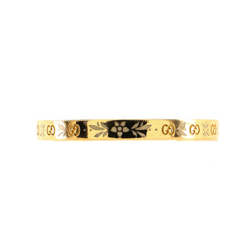 Gucci Icon Blooms Cuff Bracelet 18K Rose Gold with Enamel