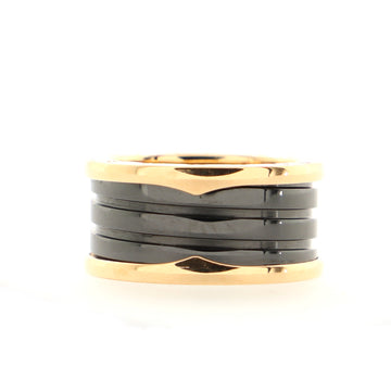 Bvlgari B.Zero1 Three Band Ring 18K Rose Gold and Ceramic