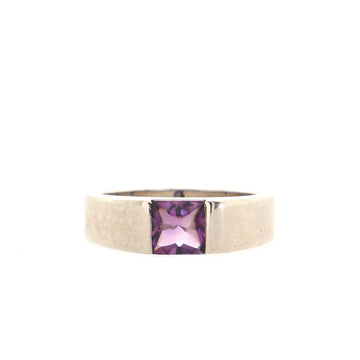 Cartier Tank Ring 18K White Gold and Amethyst Small