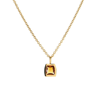 Cartier La Dona Pendant Necklace 18K Yellow Gold with Citrine