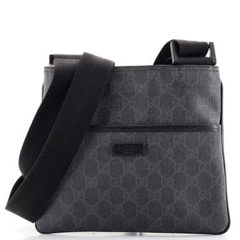Gucci Flat Messenger Bag GG Coated Canvas Small