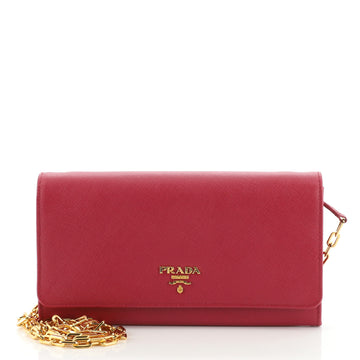 Prada Wallet on Chain Saffiano Leather
