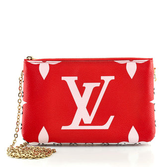 Louis Vuitton Double Zip Pochette Limited Edition Colored Monogram Giant