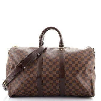 Louis Vuitton Keepall Bandouliere Bag Damier 45