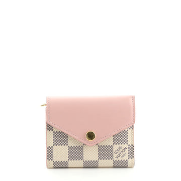 Louis Vuitton Zoe Wallet Damier and Leather