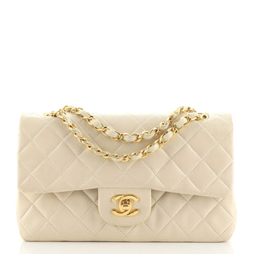 Chanel Vintage Classic Double Flap Bag Quilted Lambskin Small