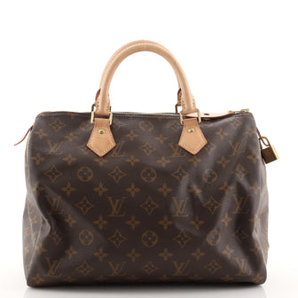 Louis Vuitton Speedy Handbag Monogram Canvas 30