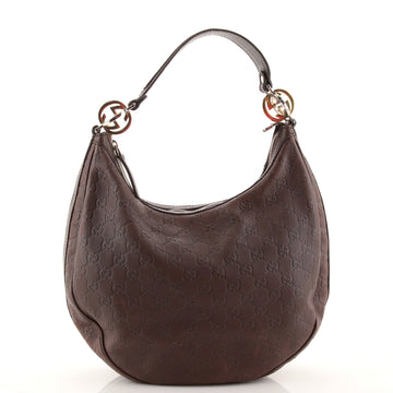 Gucci Twins Hobo Guccissima Leather Medium