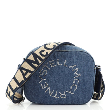 Stella McCartney Logo Camera Bag Denim Mini