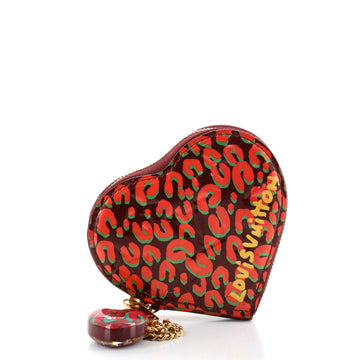 Louis Vuitton Heart Coin Purse Limited Edition Stephen Sprouse Leopard Monogram Vernis