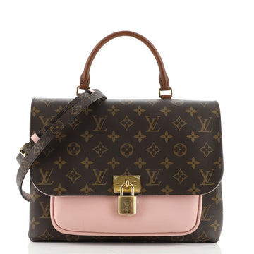 Louis Vuitton Marignan Handbag Monogram Canvas with Leather