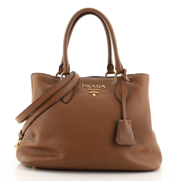 Prada Convertible Open Tote Vitello Daino Medium