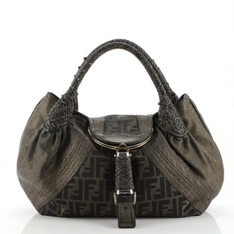 Fendi Spy Bag Zucca Canvas and Leather