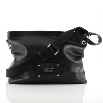 Givenchy Logo Patch Messenger Bag Leather Medium