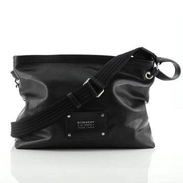 Givenchy Logo Patch Messenger Bag Leather Medium