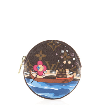 Louis Vuitton Round Coin Purse Limited Edition Vivienne Xmas Monogram Canvas