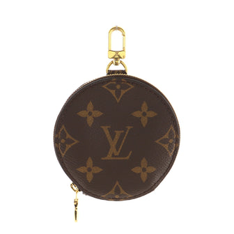 Louis Vuitton Multi Pochette Accessoires Round Coin Purse Monogram Canvas