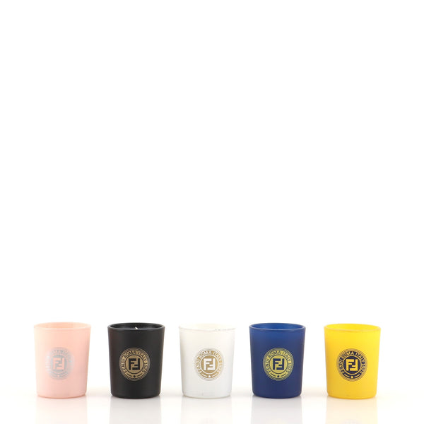Fendi Set of Casa Mania Scented Candles Ceramic Multicolor 1090781