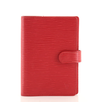Louis Vuitton Louis Vuitton Agenda PM Red Epi Leather Agenda Cover